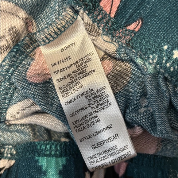 Disney Sleepwear with Teal and Pink Accents - Picture 3 of 4